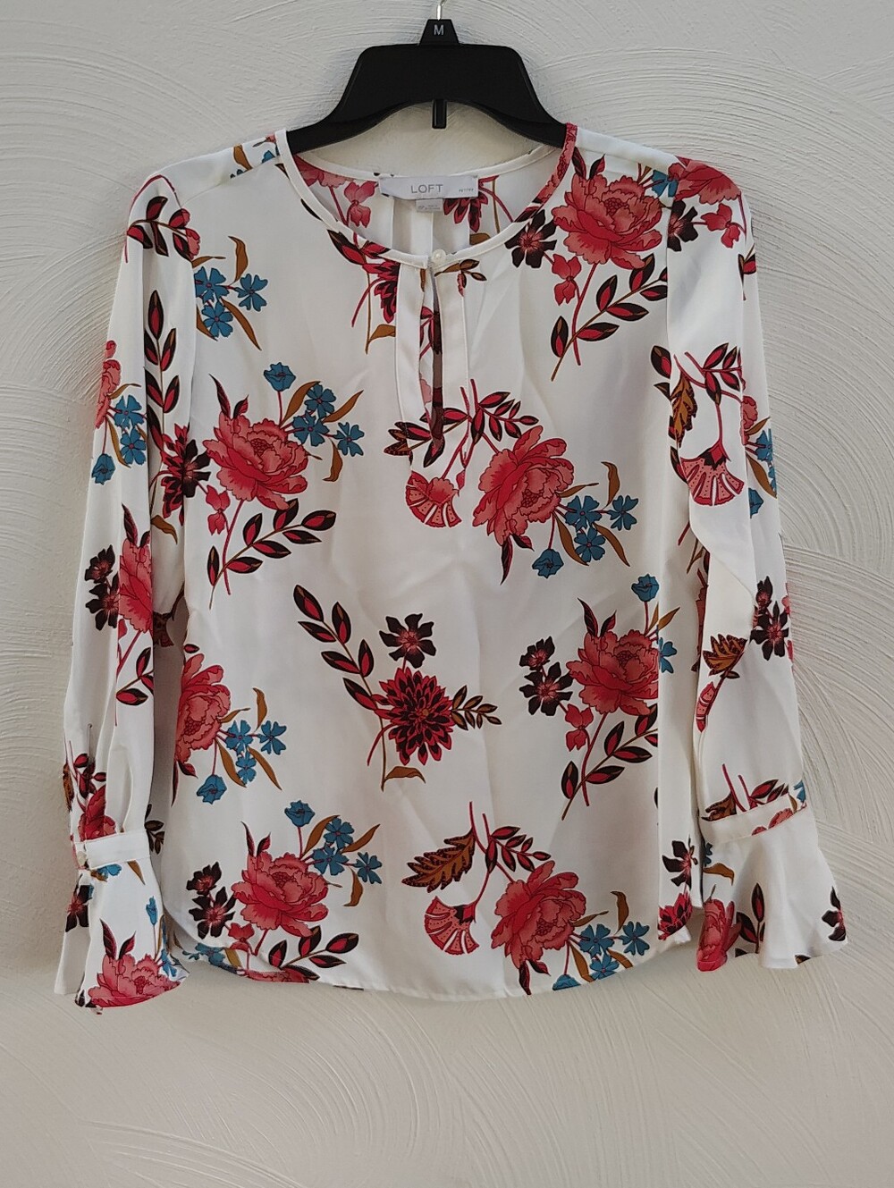 Loft Blouse Floral Tunic Women's Petites Sz XSP